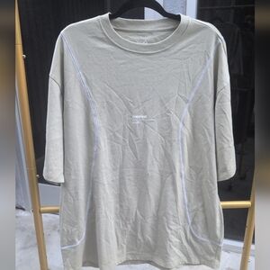 Converse Men's Crew Tee in Light Beige with Contrast Stitching Size Medium NWOT